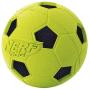 Nerf Dog Soccer Ball Dog Toy with Interactive Crunch, Lightweight, Durable and Water Resistant, 3 Inches, For Small/Medium/Large Breeds, Two Pack, Blue and Green