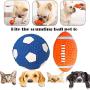 Xuecai Latex Dog Chewing Squeaky Ball Toys Rugby Football Fetch Play Toy for Puppy Small Medium Pets Dog 2021 New