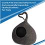 MEOWFIA Premium Cat Bed Cave (Large) - Eco Friendly 100% Merino Wool Beds for Cats and Kittens