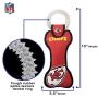 Pets First NFL Kansas City Chiefs Dental Dog TUG Toy with Squeaker. Tough PET Toy for Healthy Fun, Teething & Cleaning Pets Teeth & Gum, Team Color, one Size (KCC-3310)