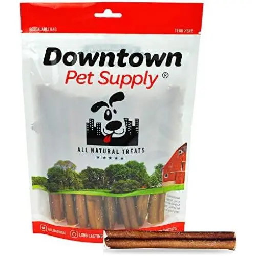 Downtown Pet Supply 6 inch Bully Sticks - Standard Regular Thick Select Dog Dental Chew Treats (18 Pack) Downtown Pet Supply 6 inch Bully Sticks - Standard Regular Thick Select Dog Dental Chew Treats (18 Pack)