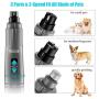MODUS Dog Nail Grinder with LED Light, Low Noise 2-Speed 3 Grinding Ports Painless Pet Nail Clippers for Small Medium Large Dogs & Cats, USB Rechargeable, Grey
