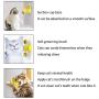 HSONLINE Windmill Cat Toy, Portable Turntable Teasing Toys Pet Training Interactive Balls, Scratching Tickle Cats Hair Brush with Rotating Led Ball & Catnip Ball, Suction Cup Base Pet Toys
