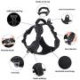 Rision Pet Dog Harness No-Pull Adjustable Pet Oxford Vest with 2 Leash Clips Soft Padded Dog Vest Reflective No-Choke with Easy Control Handle for Dogs