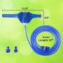 PETMAKER Pet Shower Attachment- Dog Bathing Sprayer & Bath Brush- 2 Adapters for Hoses, Nozzles & Faucets- One Hand Grooming, Washing & Massaging