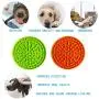 Tysons Pet Treats 2pcs Dog Lick Mat, Bath & Grooming Slow Feeders, Distraction Device, Powerful Suction Cups on The Back, Training-Just Add Peanut Butter (Green & Orange) Tysons Pet Treats 2pcs Dog Lick Mat, Bath & Grooming Slow Feeders, Distraction Device, Powerful Suction Cups on The Back, Training-Just Add Peanut Butter (Green & Orange)