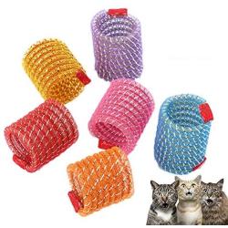 Pet Wide Colorful Springs Cat Toys for Cat Kitten Pets (Random Color) (5pcs)