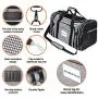 MASKEYON TSA Airline Approved Soft Sided Pet Carrier Top Loading 4 Side Expandable Large Travel Cats Carrier Collapsible with 3 Removable Washable Pads and 3 Pockets for Cats Kitten and Small Dogs MASKEYON TSA Airline Approved Soft Sided Pet Carrier Top Loading 4 Side Expandable Large Travel Cats Carrier Collapsible with 3 Removable Washable Pads and 3 Pockets for Cats Kitten and Small Dogs