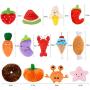 Fansport 13 Pack Dog Squeaky Toys Cute Plush Toys Stuffed Fruits Vegetables Dog chew Toy Squeaky Dog Toys for Puppy Small Dog Pets