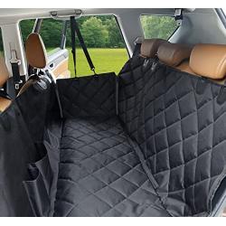 Dog Car Seat Cover , MOKOQI Back Seat Protector Pet Mat Hammock Dog Cover for Cars & SUVs, Keeping Car Backseat Pristine Clean After Travel ,Waterproof ScratchProof Non-Slip Pet Seat Covers