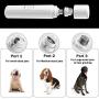MUSEMET Dog Nail Grinder, Upgraded Pet Nail Grinder with LED Light Two Speed Dog Cat Nail Clippers Electric Rechargeable Dog Nail Trimmer for Small Medium Large Dogs Cats Pets,Quiet & Painless