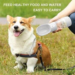 Sukeen Dog Water Bottle for Walking and Food Container 2 in 1, Portable Pet Travel Water Drinking Cup Outdoor Hiking, Travel for Puppy, Cats, and Other Small Animals
