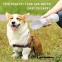 Sukeen Dog Water Bottle for Walking and Food Container 2 in 1, Portable Pet Travel Water Drinking Cup Outdoor Hiking, Travel for Puppy, Cats, and Other Small Animals