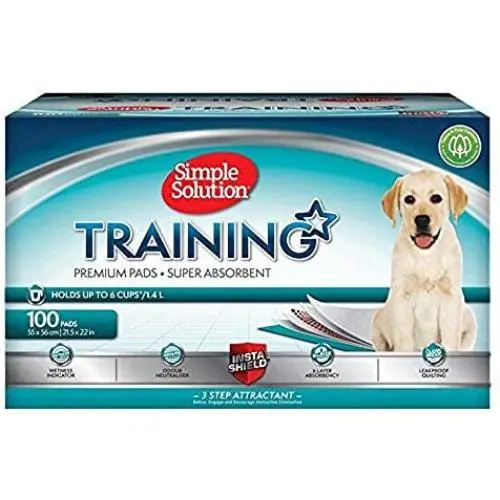Simple Solution Premium Dog and Puppy Training Pads (Pack of 100) Simple Solution Premium Dog and Puppy Training Pads (Pack of 100)