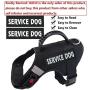 4pcs Service Dog Patch 6'' x 2'' - Service Dog In Training/Service Dog Patches,Clear Pattern & Velcro Dog Patches for Vest,Velcro Patches for Dog Harness,Dog Vest Patches