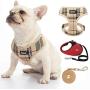 PUPTECK Heavy Duty Retractable Dog Leash - 16.5ft Extendable Strong Nylon Ribbon, 360° Tangle- Soft Mesh Dog Harness Pet Puppy Comfort Padded Vest No Pull Harnesses