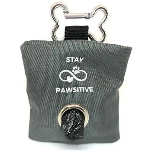 Stay Pawsitive - Clip-On Dog Poop Bag Holder Stay Pawsitive - Clip-On Dog Poop Bag Holder