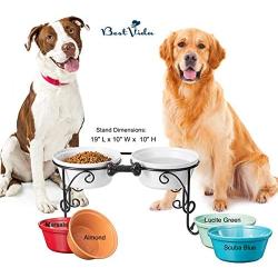 BestVida Sparks Pet Feeder, Dog Feeder, Cat Feeder, Dog Bowl, Pet Station, Pet Feeding Station