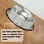 Mlife Stainless Steel Dog Bowl with Rubber Base for Small/Medium/Large Dogs, Pets Feeder Bowl and Water Bowl Perfect Choice (Set of 2) Mlife Stainless Steel Dog Bowl with Rubber Base for Small/Medium/Large Dogs, Pets Feeder Bowl and Water Bowl Perfect Choice (Set of 2)