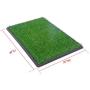 BringerPet Indoor Puppy Dog PET Potty Training Pee PAD MAT Tray Grass House Toilet W/Tray