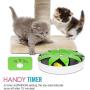 Pawaboo Cat Teasing Toy, Premium Mouse Chase Interactive Cat Kitten Kitty Toy, Hide and Seek Smart Electronic Maget Mouse Sneaky Mouse for Cat Play Funny Toy, Green & White