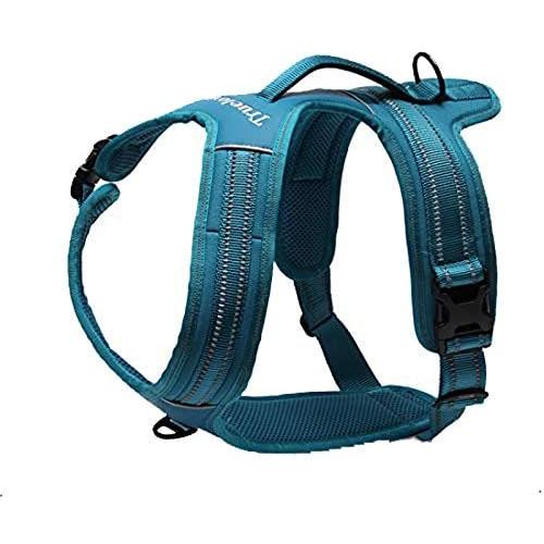 Reflective Dog Harness with Handle Soft Padded No-Pull Pet Vest, Durable Oxford Outer Layer for Large Breeds Truelove TLH5551