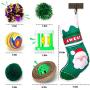 AWOOF Cat Christmas Toys, Christmas Stocking Cat Toy Gift Set 12Pcs Cat Toys Set for Kitten with Pet Cat Christmas Bandana