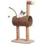 Morimoe Cat Tower with Tunnel and Ball,Scratching Post,Kitten Playground,Cool Furniture Decor