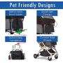 HPZ Pet Rover Lite Premium Light-Weight Dog/Cat/Pet Stroller Travel Carriage with Convertible Compartment/Zipper-Less Entry/1-Hand Quick Fold/Aluminum Frame for Small & Medium Pets