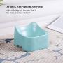 Jemirry Raised Cat Bowls Ceramic Cat Dish Bulldog Food Bowl for Cat Small Pup Dog Pet, Anti-Vomit cat Bowl