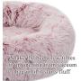 TORMAYS Pet Beds Donut Round Cushion Dog Bed Marshmellow Faux Fur Cuddler, Calming Fluffy Comfy Furry Cat Bed