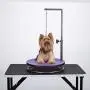 Small Pet Round Rotating Grooming Tables - Dog Groomer Table for Smaller Pets