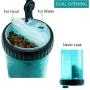 Dog Water Bottle for Walking Hiking Camping Outdoor and Food Container 2 in 1 with 2 Collapsible Dog Bowls,MSDADA Leak Proof Portable Travel Water Dispenser Best Christmas Gift for Dogs Cats and Other Pets (XL Size，Blue)