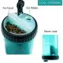 Dog Water Bottle for Walking Hiking Camping Outdoor and Food Container 2 in 1 with 2 Collapsible Dog Bowls,MSDADA Leak Proof Portable Travel Water Dispenser Best Christmas Gift for Dogs Cats and Other Pets (XL Size，Blue)