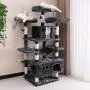 BEWISHOME Large Cat Tree Condo with Sisal Scratching Posts Perches Houses Hammock, Cat Tower Furniture Kitty Activity Center Kitten Play House MMJ03 BEWISHOME Large Cat Tree Condo with Sisal Scratching Posts Perches Houses Hammock, Cat Tower Furniture Kitty Activity Center Kitten Play House MMJ03