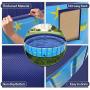 Gimars Thicker PVC Sturdy Not Collapsing Quickly Drain 63’’ x 12’’ Dog Bath Pool XXL Foldable Pet Bathtub Non-Slip Outdoor Kiddie Pool Summer Swimming Pools for Dogs Cats and Kids,(Basic)