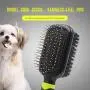 FASTINGDOG Dog Grooming Slicker Brush, Cat Dog Grooming Slicker Massage Brushes, Soft Bristle Bath Brush for Cats, Double-Sided Spring Comb Shedding Grooming Tools FASTINGDOG Dog Grooming Slicker Brush, Cat Dog Grooming Slicker Massage Brushes, Soft Bristle Bath Brush for Cats, Double-Sided Spring Comb Shedding Grooming Tools