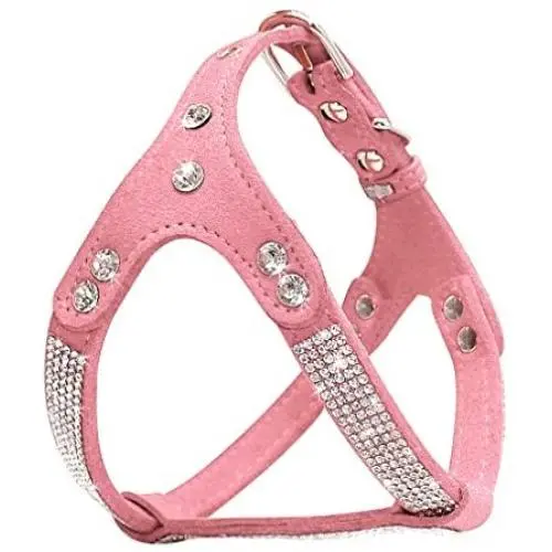 LLOVELYY Puppy Dog Harness Rhinestone Pet Cat Vest Harnesses For Small Medium Dogs LLOVELYY Puppy Dog Harness Rhinestone Pet Cat Vest Harnesses For Small Medium Dogs