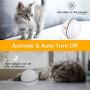 Unibelin Smart Interactive Cat Toy Ball- Pet Toy Self Rotation Rolling Ball USB Rechargeable Cat Light Toy Built-in LED Light for Cat Kitty Exercise Chase Play