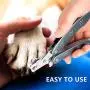 By-Heart Dog Nail Clippers, Foldable Pet Nail Trimmers with Safety Guard & Lock, Free Nail File and Comb, Professional Pet Nail Clippers for Large and Small Animals, Gray By-Heart Dog Nail Clippers, Foldable Pet Nail Trimmers with Safety Guard & Lock, Free Nail File and Comb, Professional Pet Nail Clippers for Large and Small Animals, Gray