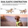 PAWISE Dog Harness No Pull Pet Reflective Mesh Soft Padded Mesh Walking Vest with 2 Leash Clips