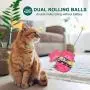 WLHOPE Cat Tumbler Toy Ball Tumbler Funny Cat Toy Interactive with Puzzle Chasing Playing Eating Slow Food Feeder Suitable for Various Cat Entertainment Activities (Magenta) WLHOPE Cat Tumbler Toy Ball Tumbler Funny Cat Toy Interactive with Puzzle Chasing Playing Eating Slow Food Feeder Suitable for Various Cat Entertainment Activities (Magenta)