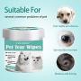 CBROSEY Pet Eye Wipes,Dog Eye Wipes,Dog Eye Wipes Tear Stain,Dog Tear Stain Remover Wipes,Pet Tear Wipes for Dogs&Cats,Eye Stain Remover Pads for Dogs and Cats