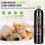 FANCYDOG Dog Nail Grinder LED Lighting 3 Speed Upgraded Pet Nail Trimmer Low Noise Rechargeable Painless Portable for Small Medium Large Dogs & Cats…