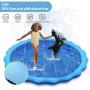Procity Splash Pool for Dogs Kids, 68” Thickened Durable Dog Pool Pet Bathing Tub Summer Outdoor Water Toys Splash Pad Sprinklers Play Mat, XXL