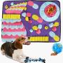 Humorous.P Snuffle Mat for Dogs - Durable Dog Feeding Mat Washable Pet Nosework Mat Hunting Training Mat Play Mats Great for Dogs Natural Foraging Skills