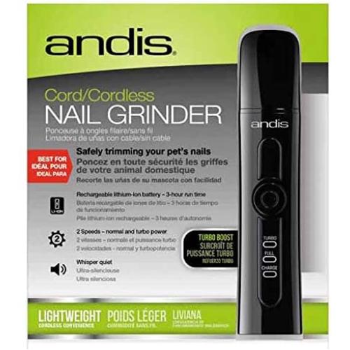 MPP Dog Nail Trimmer Safety Grinder Pet Grooming Cordless Two Speed Whisper Quiet
