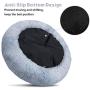 FURTIME Calming Dog Bed Cat Bed Donut Cuddler 16/20/23/30inch Round Anti-Slip Faux Fur Pet Bed for Small Medium Dogs and Cats Anti-Anxiety Fluffy Puppy Bed Washable Orthopedic Dog Bed with Muti-Color