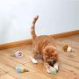 Ice Cream Cat Catnip Kitten Chew Bite Toys Interactive Pillows Teeth Plush Plaything for Cat Gift Cat Lover Funny Pets Supplies Set of 4
