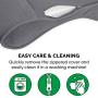 Furhaven Pet Dog Bed | Orthopedic Micro Velvet Ergonomic Luxe Lounger Cradle Mattress Contour Pet Bed w/ Removable Cover for Dogs & Cats, Gray, Large